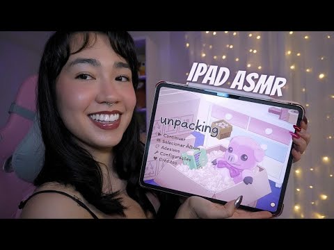 ASMR no iPad | ESSE JOGO VAI TE DEIXAR COM SONO 😴 (UNPACKING)