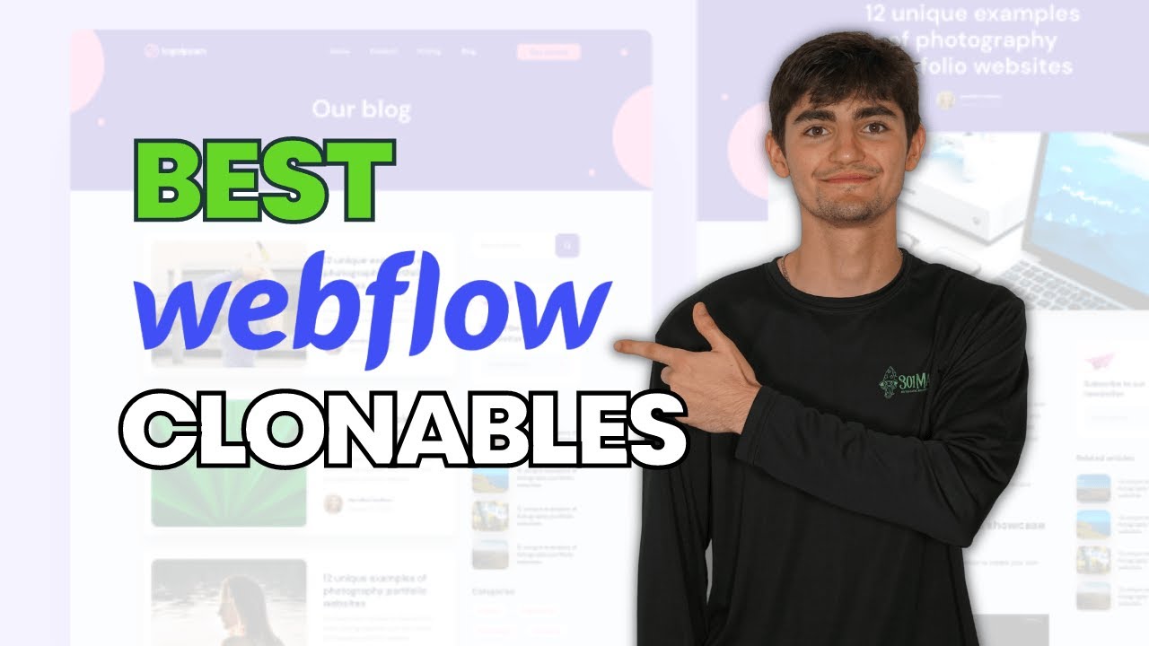Best Webflow Cloneable Templates: Top 5 FREE Templates for 2023 - YouTube