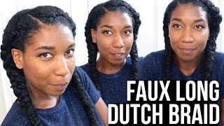 Faux Long Dutch Braids W Synthetic Hair - Naptural85