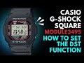 Casio G-Shock Square DST Setting: Casio GWM5610U, GW5000U & GWS5600U module 3495