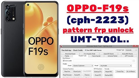 🌟🌟OPPO F19S (cph-2223) pattern frp unlock by- umt tool done