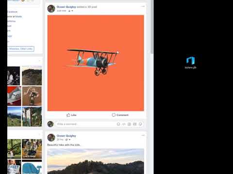 Facebook 3D Posts demo