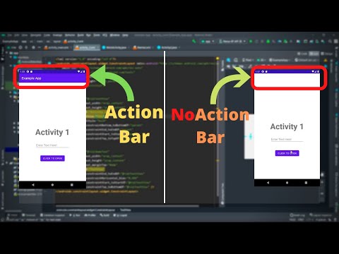 How to remove action bar from activity in android studio? | Learn Android App Development