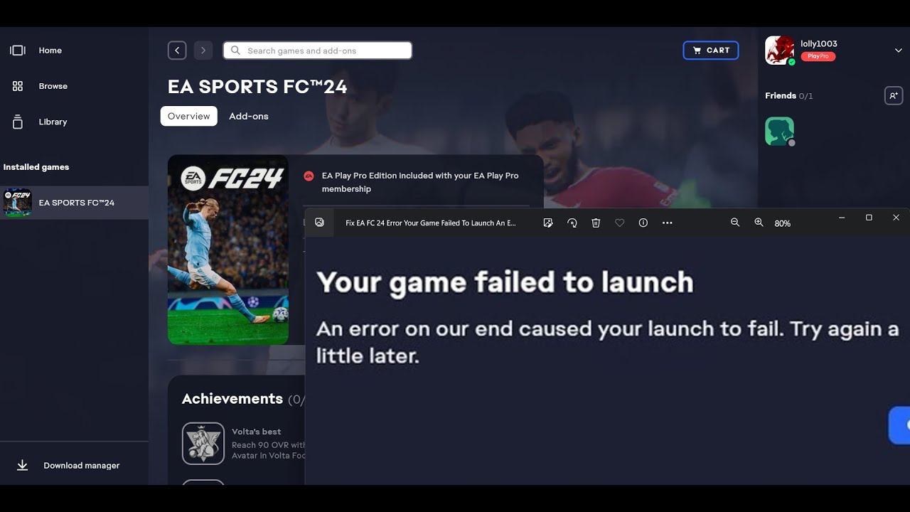 An issue with EA FC 24 Download on EA APP : r/EAApp