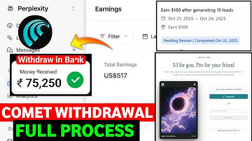 Comet Refer and Earn✅️| How to Withdraw in Comet | how to refer and earn in comet browser | comet ai