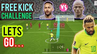 ?NEYMAR & RICHARLISON  FREE KICK CHALLENGE EFOOTBALL efootball viral shorts