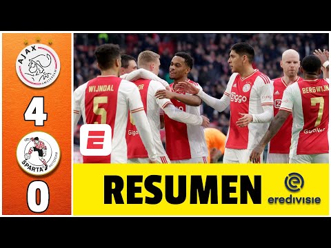 Ajax de Edson Álvarez goleó sin piedad al Sparta Rotterdam 4-0 y presiona al Feyenoord | Eredivisie