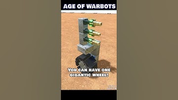 You can add mech wheels in our Warbot Creator now! - AGE OF WARBOTS #sandbox  #mech  #indiegame