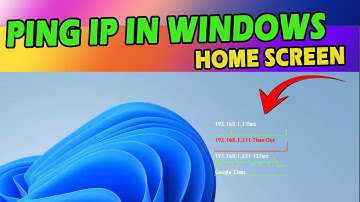 How to Create a Ping tool on Windows Home Screen | how to ping hostname in windows @TechlogicTariq