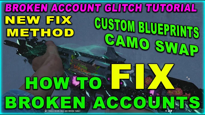 🔴DO ASAP🔴BO7 glitch, FIX BROKEN ACCOUNT GLITCH, BROKEN ACCOUNT GLITCH TUTORIAL, CAMO SWAP AND MORE