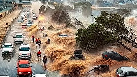 Chaos op de Filipijnen vandaag..!! Tyfoon Ramil legt Roxas City plat, overstromingen in Roxas