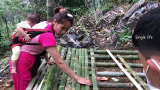 Journey of building a life of a 17-year-old single mother, building a house. Made of bamboo