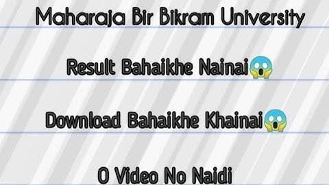 MBB University Ni Marksheet Bahaikhe Nainai😱 // MBBC BBMC Marksheet //kokborok  #sumantajamatia