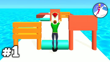 PARKOUR RACE 🔥🏃🔥 EPIC RUN 3D ALL LEVELS GAMEPLAY ANDROID, IOS PART 1