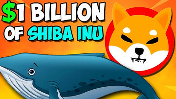HUGE WHALE BOUGHT 1 BILLION DOLLARS WORTH OF SHIBA INU TOKENS! - EXPLAINED