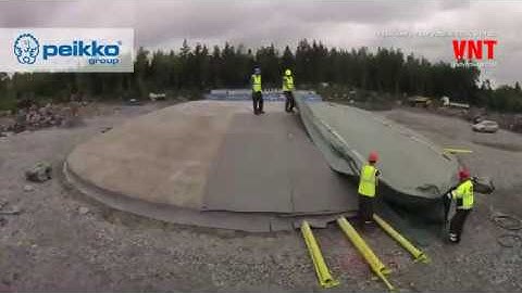 Cận cảnh toàn bộ quá trình thi công móng trụ Turbine điện gió