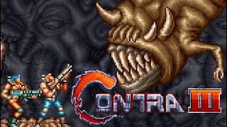 [SNES] Contra III The Alien Wars - 2Players co-op longplay (SA1-Root Patched)