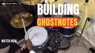 This Groove will help you Build Ghostnotes Faster and Quickly - DRUM LESSON.
