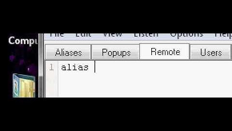 Basics of mirc scripting (aliases)