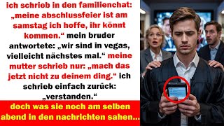 sie ignorierten meine abschlussfeier – doch was sie abends im fernsehen sahen, veränderte alles