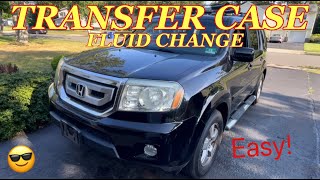 HONDA PILOT TRANSFER CASE FLUID REPLACEMENT  How to Change the Transfer Case Oil on 4WD Honda Pilot