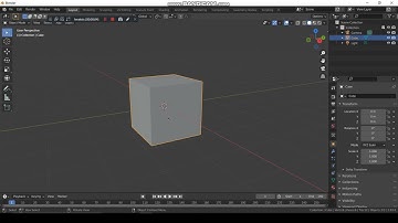 How to delete the default cube -  Blender tutorial