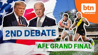 Trump & Biden Final Debate & Changes to AFL & NRL Grand Final Weekend