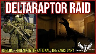 DELTARAPTOR PACK RAIDS THE HUMAN ISLAND!!! - ROBLOX | Phoenix International The Sanctuary | #roblox