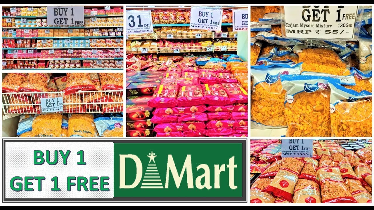 D'Mart Offer's on Groceries Products Buy 1 Get 1 Free Festival Offer
