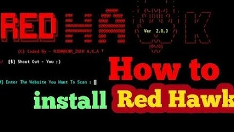 Como instalar o RED_HAWK [Termux]