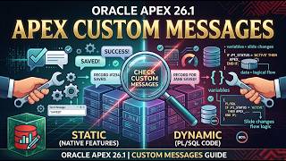 Oracle APEX IG:Custom Messages Static Messages With Native Features and Dynamic Messages Using PLSQL