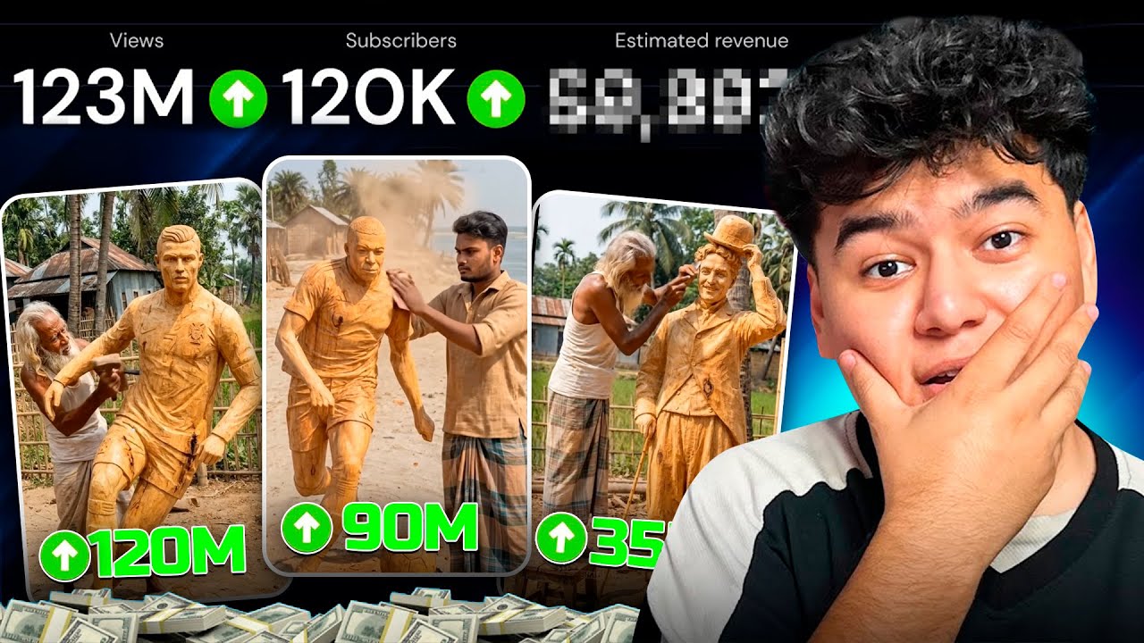 Amerikan YouTube Uchun AI HAYKAL Yo'nalishi! (To'liq Darslik)