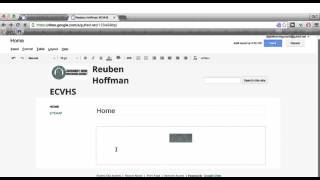 Google Sites: Editing Pages