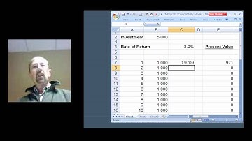 Excel Tip  -  Net Present Value