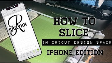 How To Slice With Cricut Design Space On Iphone Tutorial (Cricut Explore Air 2 )