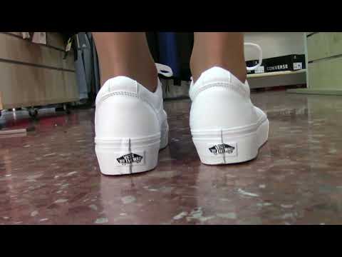 vans con plataforma blancas