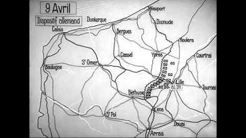 Animated Map Showing German Offensive Movement Centred Around Ypres 2