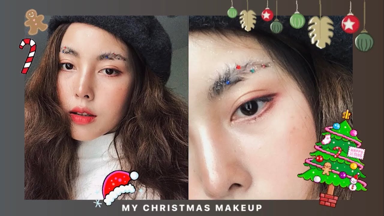 Christmas Makeup 2018 แต่งหน้าไปถ่ายรูปกับต้นคริสต์มาส (CC ENG) l Bew Varaporn