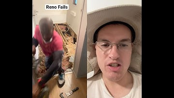 Man falls through termite floor #diy #fail #homerenovation ￼