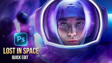Creating a LOST IN SPACE Artwork in Photoshop - QUICK EDIT - EP 01