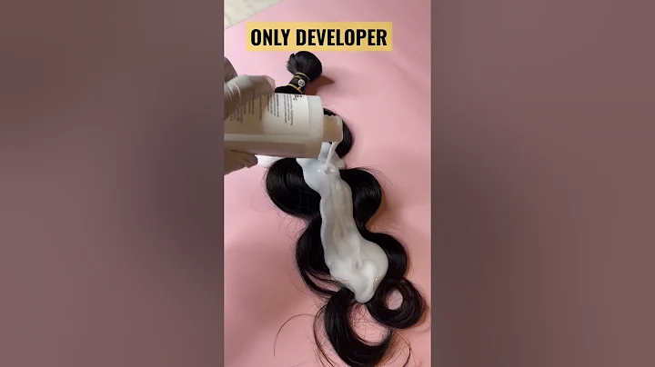 TO GET A BROWN BASE! YOU CAN USE ONLY DEVELOPER ON MY RAW HAIR BUNDLES #rawhairbundles #humanhair