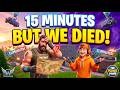 15 MINUTES OF PURE STRUGGLE | Father & Son Fortnite Duos (We Died)