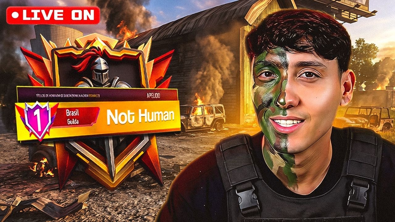 🔴 É HOJE A NOTHUMAN PEGA O TOP 1!!  😮  FREE FIRE AO VIVO 💙  ONEXT 💙