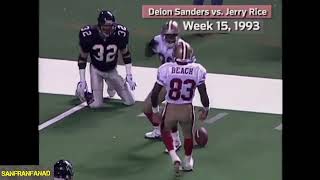 Deion Sanders vs Jerry Rice Summary   NFL Highlights HD