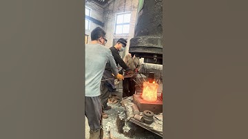 Make in China Blacksmith’s Summer Routine – Extreme Conditions #process #forging #blacksmith #tech