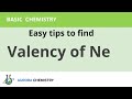 How to find VALENCY of NEON?