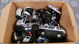 Various Brands and Sizes Police Car Collection in the BOX