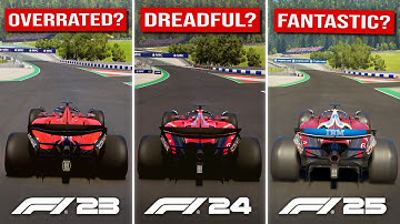 F1 25 vs F1 24 vs F1 23 - Welke heeft de SUPERIEURE wegligging?