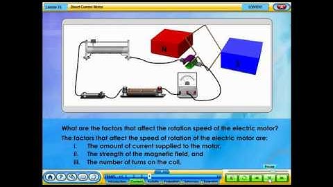 Direct Current Motor Analysing Electromagnetic (F5 C3 L31 V05)