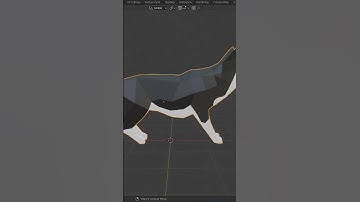 3D Dog created in blender #blender #3d #blender3d #3dart #short #shorts #blenderanimation #learn
